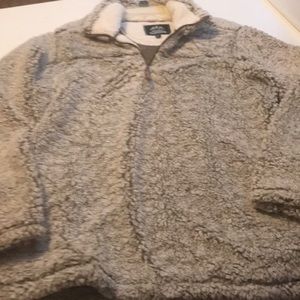 Cozy Gray Sherpa Jacket